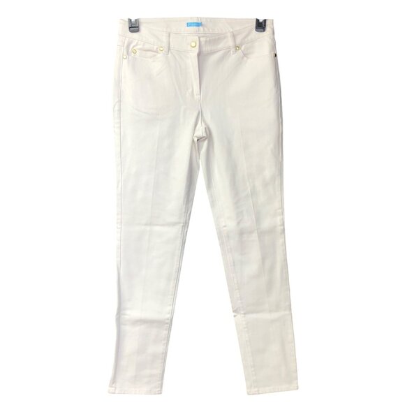 J McLaughlin Stretch Slim Leg white denim‎ Jeans 8 - Picture 1 of 10